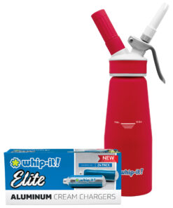 Whip-it 1/3L Accent Dispenser + Elite 24pk Bundle