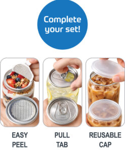 Whip-it Can Sealer Lids (Individual) for preserving canned goods