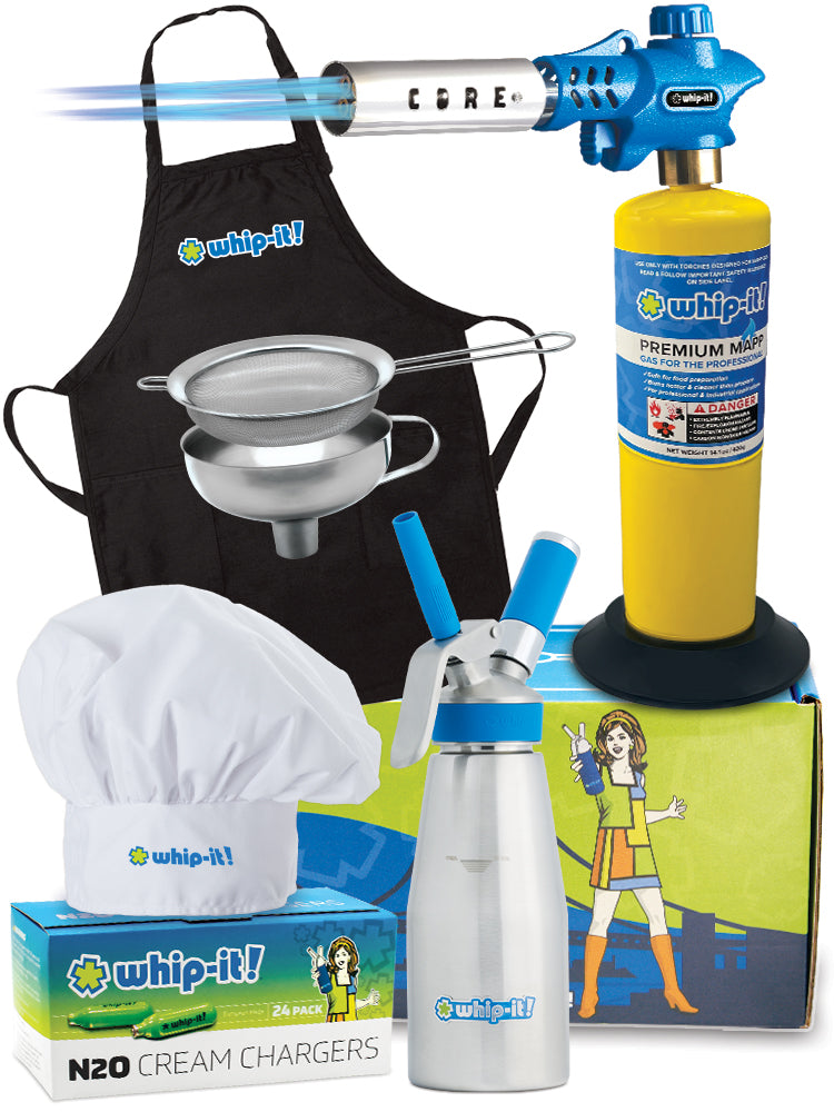 Whip-It! Chef Pack - Handcrafted culinary kit with apron and chef hat