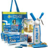 Whip-It! Elite Gift Pack featuring premium chargers and essential culinary tools