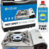 Whip-it Hot Spot Stove Bundle with stove, fuel can, and carrying case
