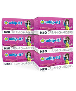 Whip-It! Pink Cream Chargers, Case of 600