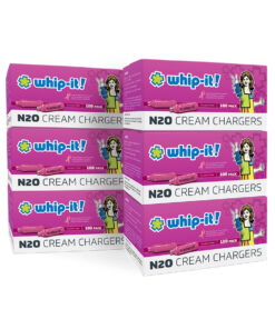 Whip-It! Pink Cream Chargers, Case of 600
