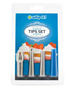 Whip-it Premium Decorator Tips Set for baking and decorating