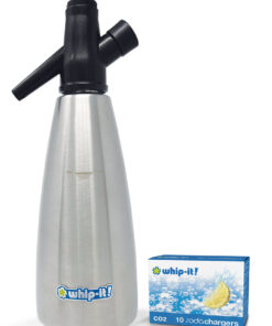 Whip-it Stainless Steel Soda Siphon Bundle