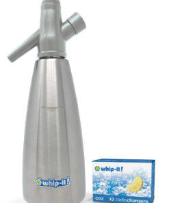 Whip-it Stainless Steel Soda Siphon Bundle