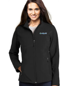 Whip-it Women's Jacket - Stylish black soft shell jacket